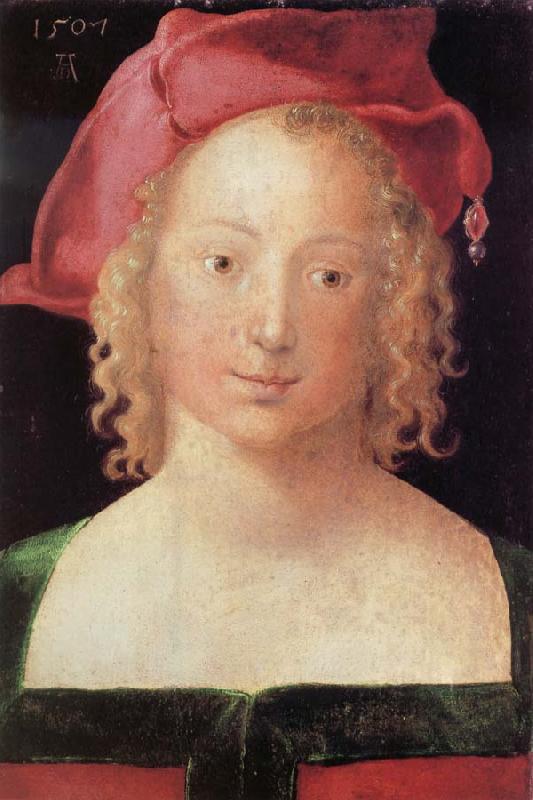  Young Woman with a Red Beret